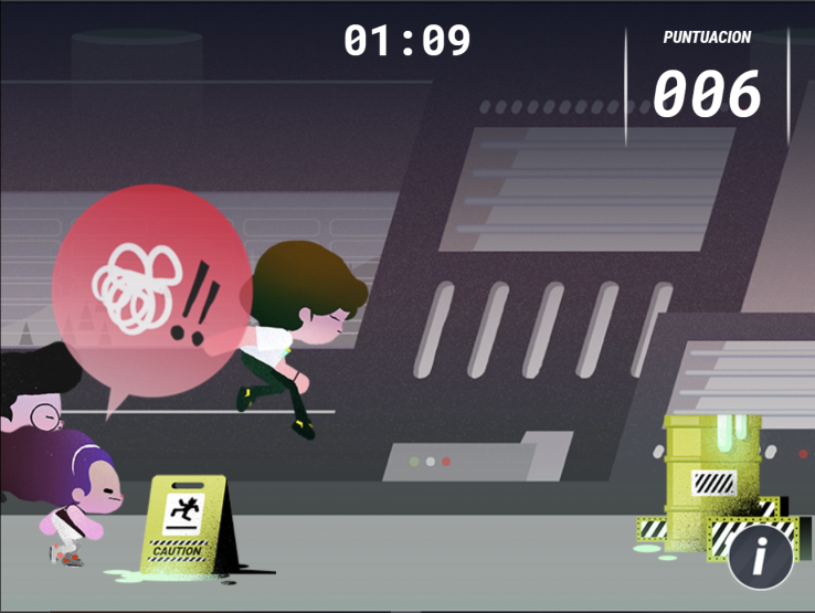 Escuela de Superheroes Screenshot del juego tipo Run and Jump