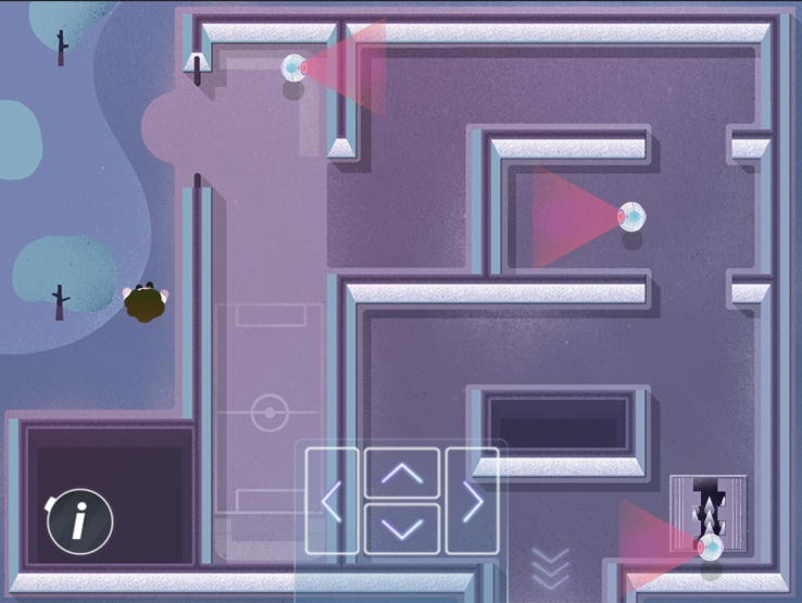 Escuela de Superheroes Screenshot del juego tipo Top-Down Stealth